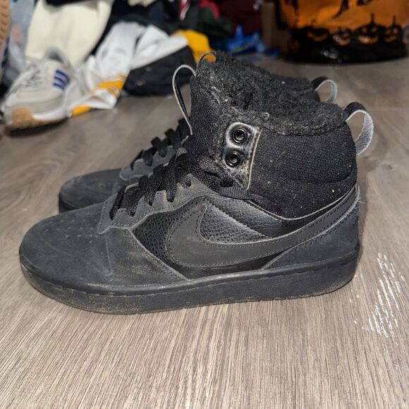 Nike Court Borough Mid 2 CQ4023-001 Size 5Y - Picture 3 of 7